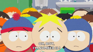 excited,scared,stan marsh,worried,kenny mccormick,butters stotch,craig tucker