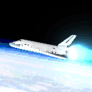 space shuttle,design,space,fire,nasa,video game,usa,8bit,low poly,engine,orbit,booster,re entry