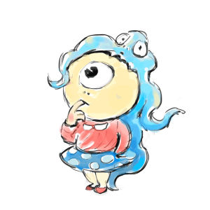 monika klobcar,metamorphosis,headache,funny,depression,octopus,stressed,bad hair day,modern hairstyle,girl with a blue hair,cute baby octopus,octopus eating little girl,cute hungry octopus,octopus eating human