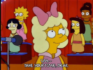 amber dempsey,lisa simpson,season 4,episode 4,krusty the clown,contest,question,4x04,beauty pageant