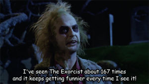 tim burton,the exorcist,80s,classic,beetlejuice,michael keaton,halloween movie,bbqfilms