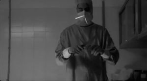 creepy,black and white,horror,scary,bw,doctor,knife,knives