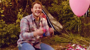 chris pratt,happy,fun,celebration,parks and recreation,celebrate,happiness,andy,divertidos,we did it
