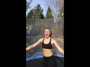 accident,girl,trampoline