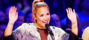 excited,demi lovato,the x factor,raise the roof