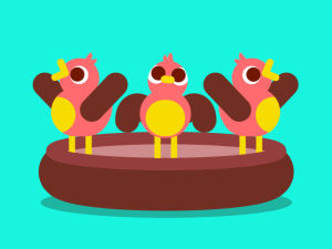 tony babel,ducklings,animation,cute,2d,wings,ducks,nest
