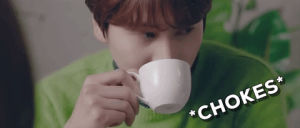 choke,kyuhyun,kpop,coffee,k pop,tea,super junior,still,choking,cho kyuhyun