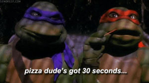 30 seconds left,pizza,ninja turtles