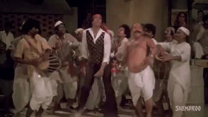 drunk dancing,bad dancing,amitabh bachchan,dancing,bollywood,don,glitch artist