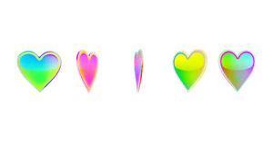 hearts,rainbow,att,the mobile movement