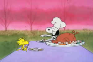 woodstock,thanksgiving,eating,peanuts,charlie brown,a charlie brown thanksgiving,snoopy