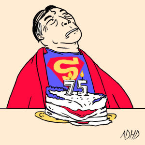superman,animation,lol,happy birthday,comics,foxadhd,artists,jeremy sengly,current events,animation domination high def