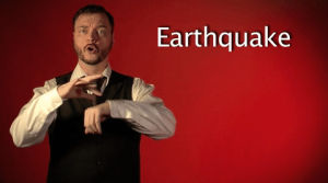 earthquake,sign with robert,sign language,deaf,american sign language,swr