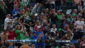 happy,excited,clapping,crowd,wnba,pumped,having fun,minnesota lynx,lets go