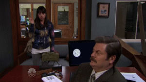 parks and recreation,parks and rec,angry,ron swanson,cant move,hilighter