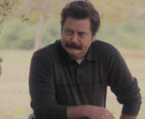 ron swanson,parks and recreation,parks and rec,april ludgate,parksedit,sobbing,ron and april are so important to me