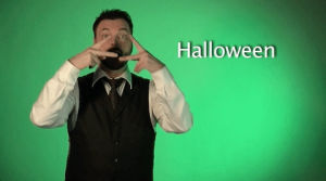 sign language,halloween,sign with robert,asl,american sign language
