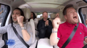 Carpool karaoke with discount lin manuel miranda