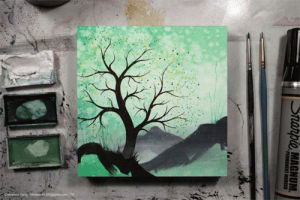 pretty,art,painting,tree