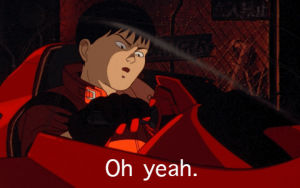 anime,akira,kaneda,vintage,80s,excited,yeah,oh yeah