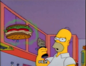 food,season 3,homer simpson,episode 7,hungry,3x07,cheese burger