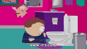 eric cartman,creepy,adorable,bathroom,cupid me