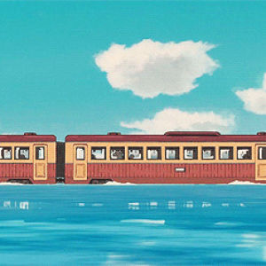 spirited away,hayao miyazaki,studio ghibli,train