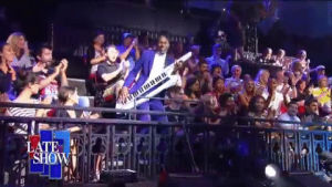 stephen colbert,the late show with stephen colbert,keytar,jon batiste,let up,what will america look like as we reach our 250th year