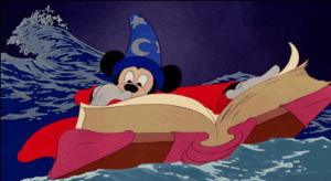 reading,fantasia,floating,disney,mickey mouse,film,sea,wind,waves,total film,film features
