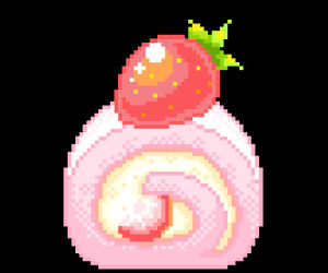dessert,pink,pixel art,transparent,art,food,kawaii,pixel,cake,pixels,strawberry,prettytransparents