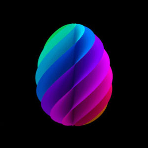 easter,rainbow,egg,dvdp,blender,paper,motion graphics,tumblr featured,cycles,compositing