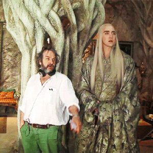Lee pace behind the scenes the hobbit GIF - Find on GIFER