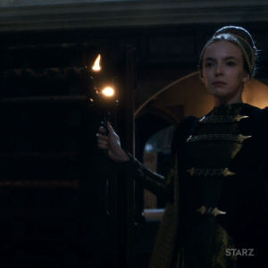 jodie comer,on fire,season 1,angry,fire,mad,starz,burn,york,fierce,flames,torch,lizzie,the white princess,white princess,01x07,burn it down,torched,lighting fire,starting shit,starting things