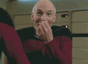 laughing,laugh,picard,star trek the next generation,giggle,reaction,funny face,emotions,patrick stewart,giggling,free,very funny,funny,lol,reactions,emotion,chistosos