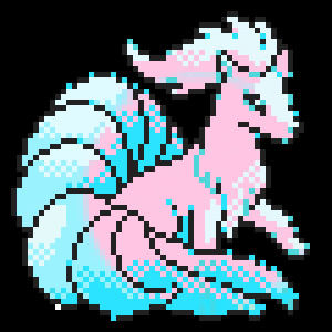 pokemon,tail,transparent,kawaii,pixel,pretty,colors,horse,creature,pizzapipe