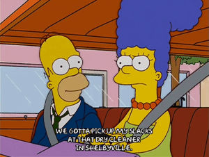 homer simpson,marge simpson,angry,episode 15,season 14,upset,driving,14x15