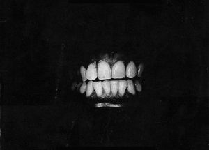 mouth,black and white