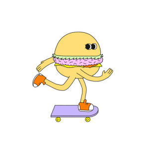 burger,skateboarding,josh freydkis