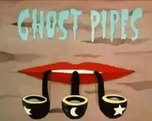 pipe,smoking,weed,vintage animation,ghost,smoke,ghosts,pipes,spooks,beyonce on the run,ammys