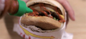 In and out food porn sriracha GIF - Find on GIFER