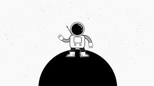 astronaut,jamming,animation,cute,loop,space,after effects,mars,motion design,breakdance