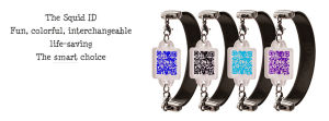 squid,qr code,wearable technology,id jewelry,mhealth,medical id,my id square,medic alert
