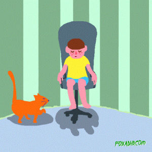 chair,animation,cat,cute,spin,foxadhd,animation domination high def