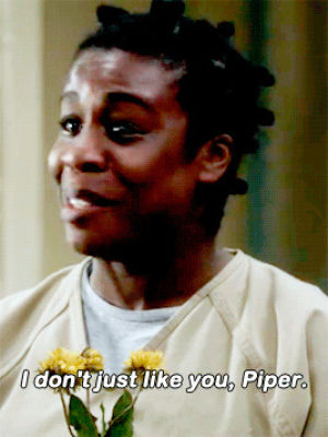 orange is the new black,netflix,tv,television,set,oitnb,piper chapman,uzo aduba,oitnbedit,taylor schilling,crazy eyes,pinkmanjesse,suzanne warren,if you want justice youve come to the wrong place