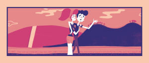 couple,park,music,animation,happy,loop,illustration,video,drawing,character,comic,walk,relationship,jeff buckley