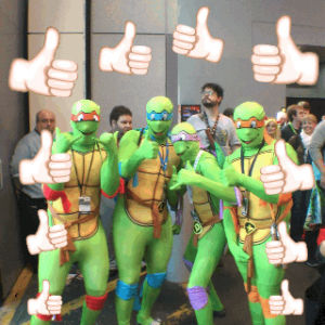 thumbs up,teenage mutant ninja turtles,fun,cosplay,characters,tmnt,nycc,new york comic con,nycc2015