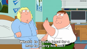 seth macfarlane,tv,cartoon,family guy,peter griffin,lol s,gay marriage,marriage equality