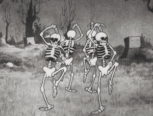 silly symphonies,the skeleton dance,silly symphony,disney,vintage