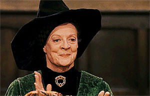 harry potter,applause,minerva mcgonagall,clapping