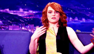 wtf,color,emma stone,self,ginger,confusion,no text